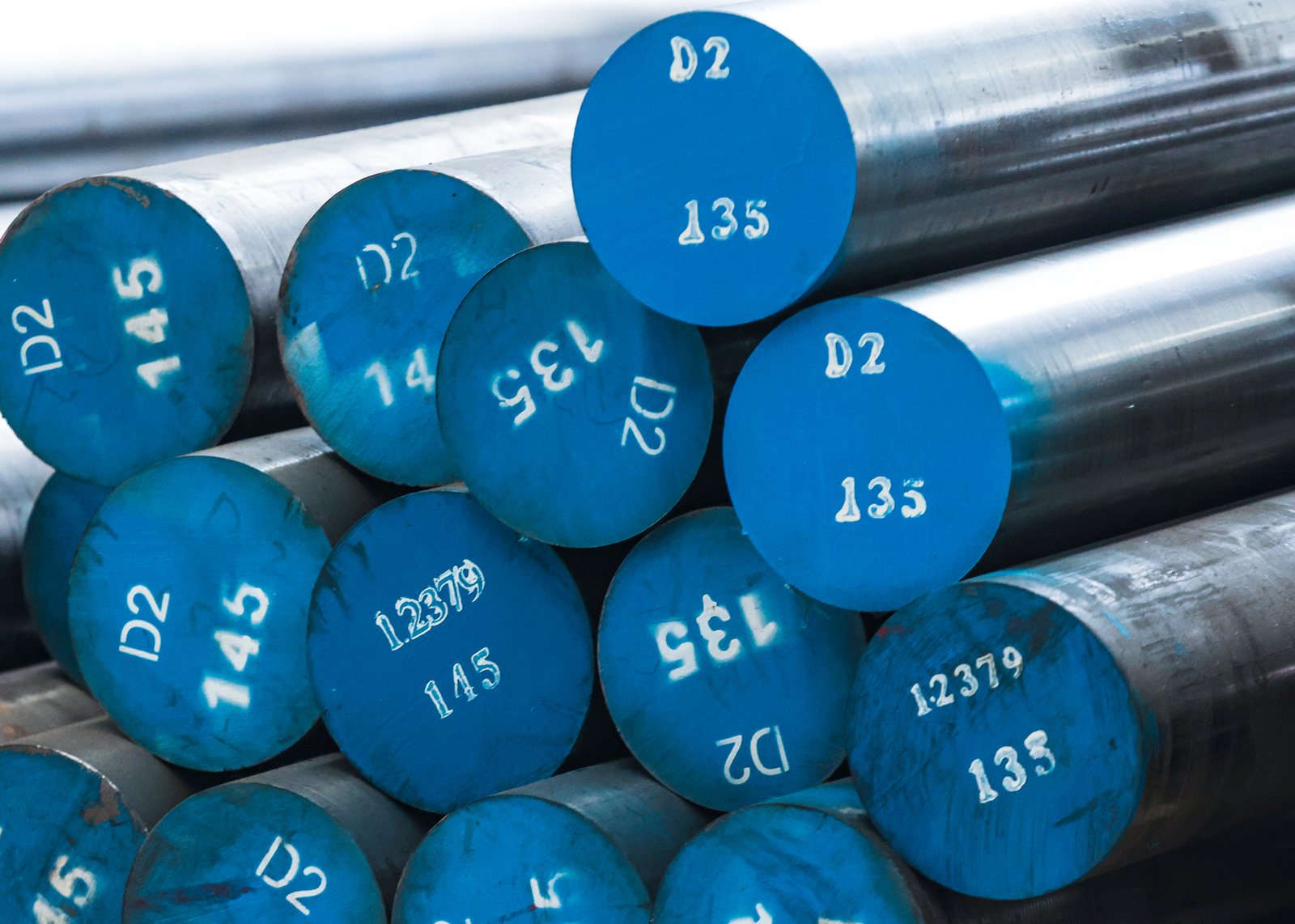 D2 cold work tool steel round bar supplied by JF Metals