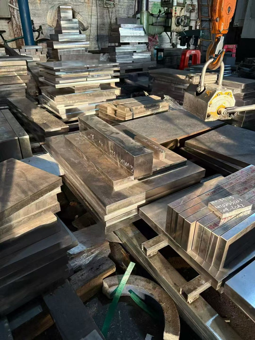 Small mold steel parts in stock at Foshan Jinhongpeng